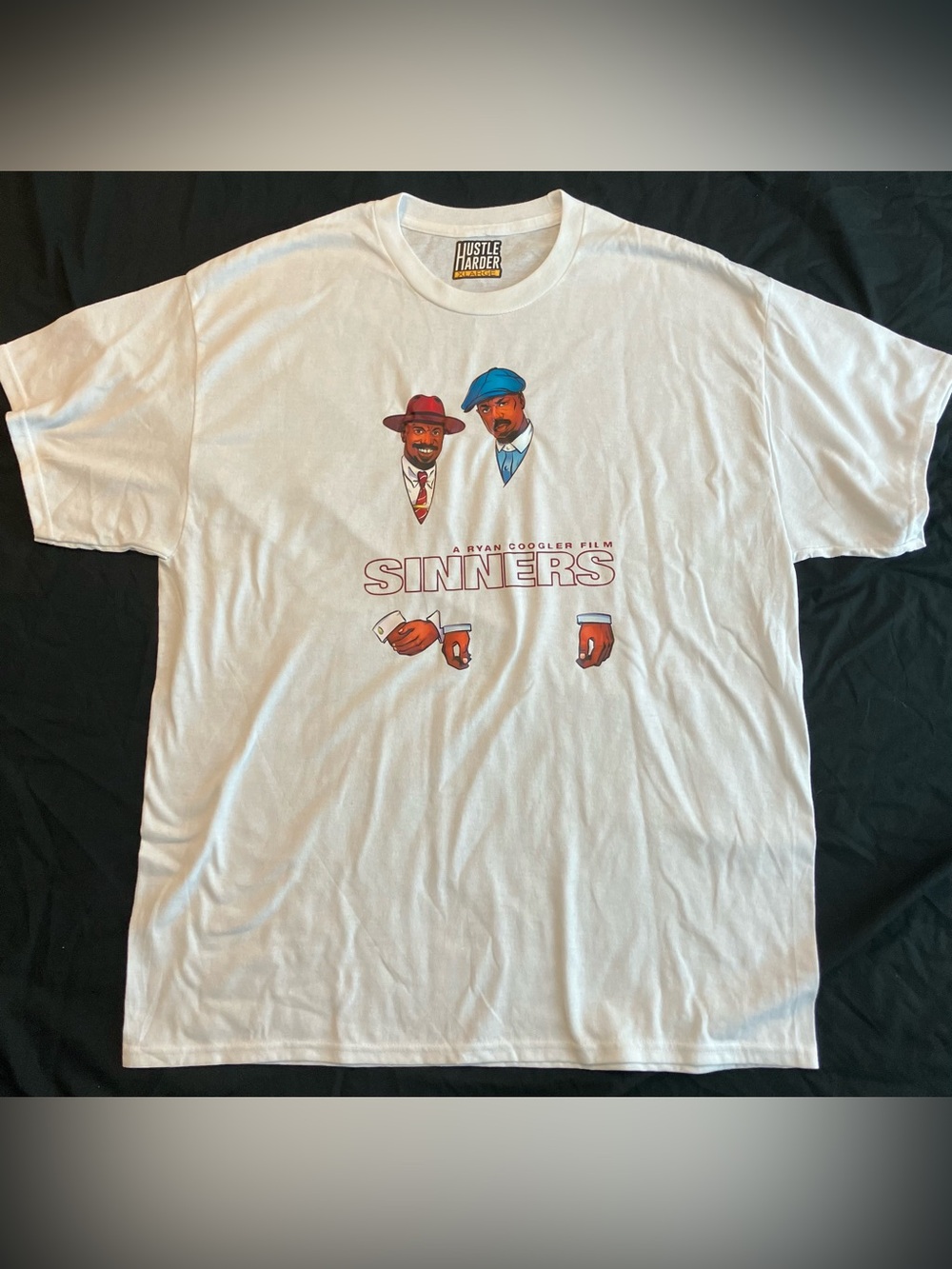 Sinners Film “Belly Movie” Cover Copy, Smoke & Stack for Nas & DMX White Tee XL
